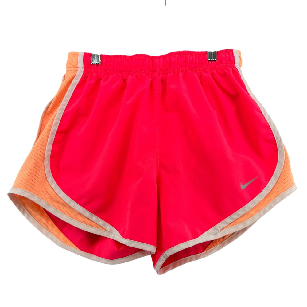 Nike Dri-FIT Running Shorts Hot Pink Orange Athletic Gym‎ Activewear Women's S